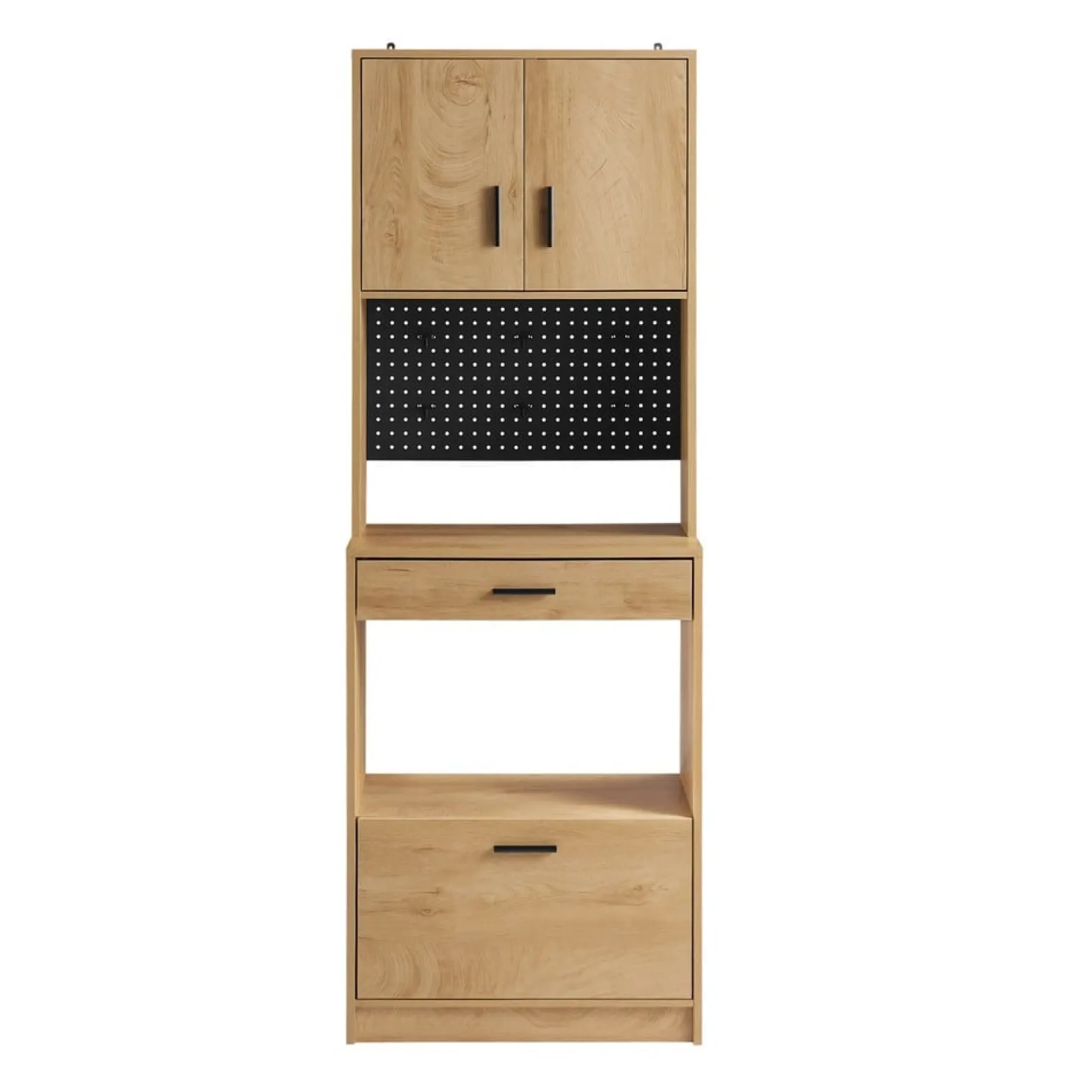 SoBuy Niski kredens z dwiema szufladami 60x40x170cm Nowoczesny FSB98-N