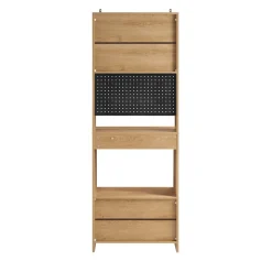 SoBuy Niski kredens z dwiema szufladami 60x40x170cm Nowoczesny FSB98-N
