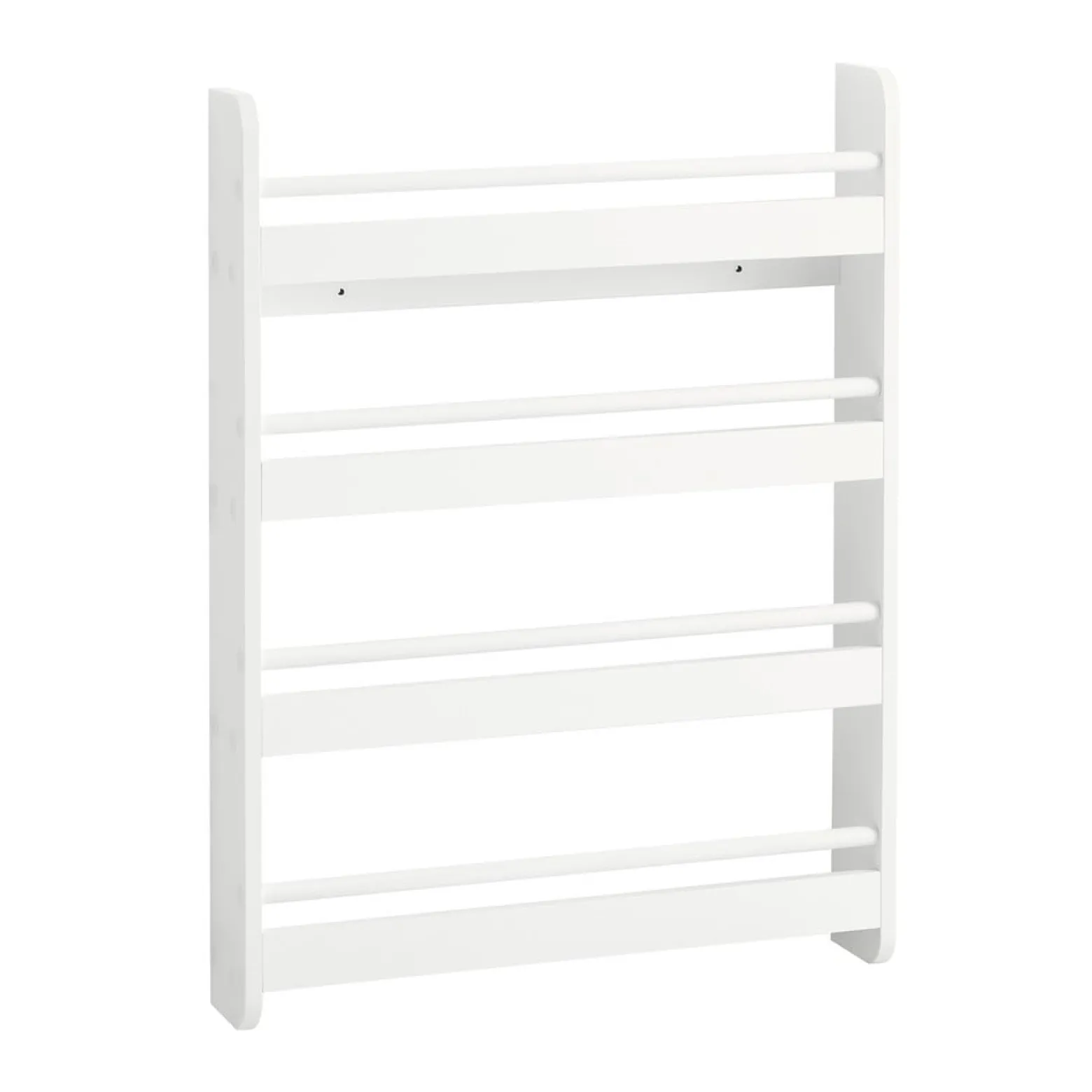 SoBuy Regał dziecięcy z 4 półkami Biały 60x12x80cm Nowoczesny KMB08-K-W