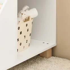 SoBuy Regał dziecięcy z 3 półkami Biały 60x48x53cm Nowoczesny KMB54-W