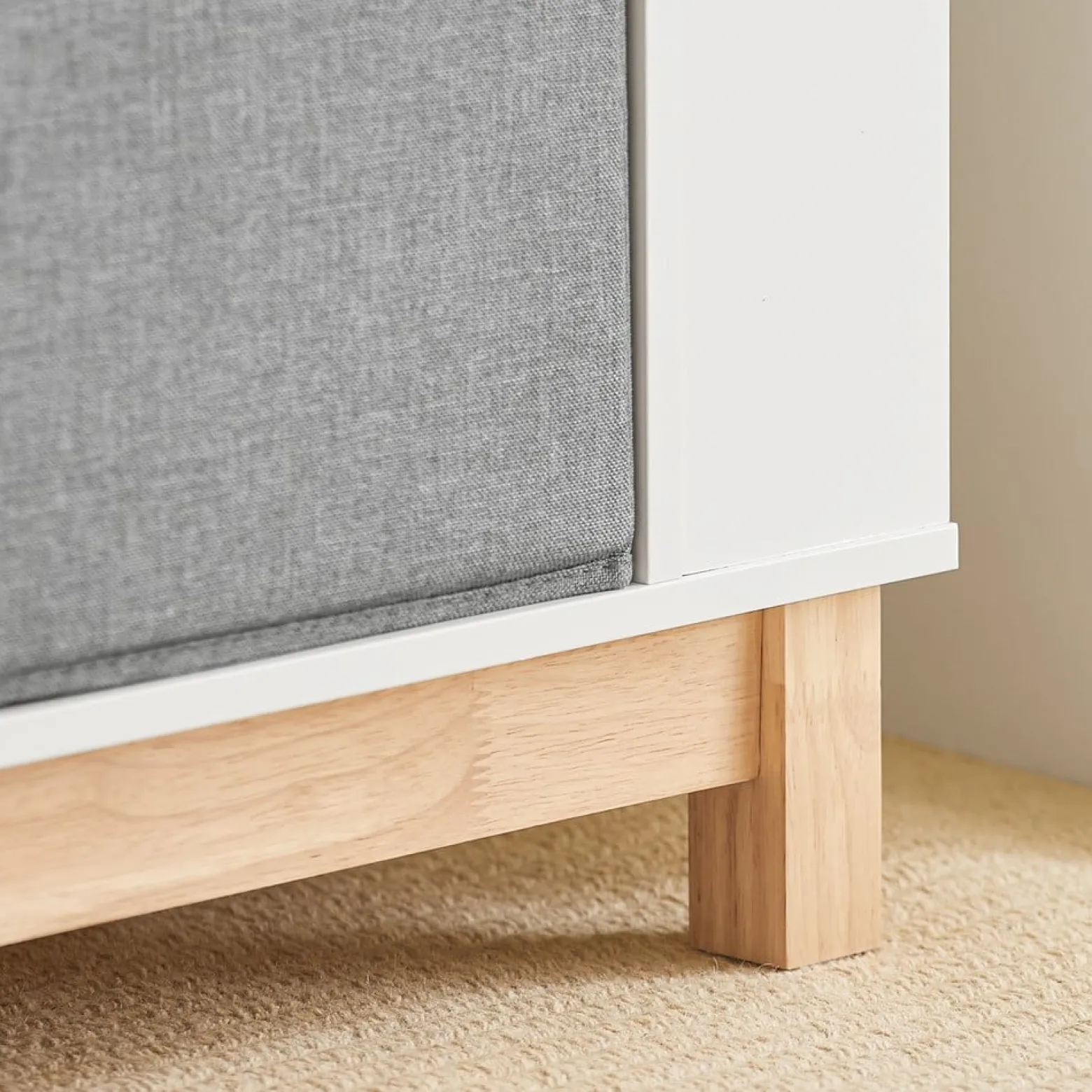 SoBuy Regał dziecięcy z 2 szufladami Biały 100x35x80cm Nowoczesny KMB85-W