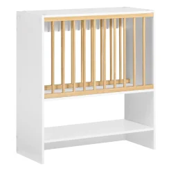 SoBuy Stojak na talerze z 7 półkami Biały 64x24x71cm Funkcjonalny KCR09-W