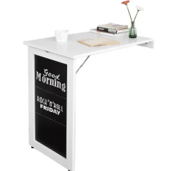 SoBuy Stolik ścienny składany Biały 50x75x73cm FWT20-W