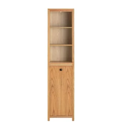 SoBuy Słupek łazienkowy z jedną drzwiczką 40x35x172cm BZR95-N