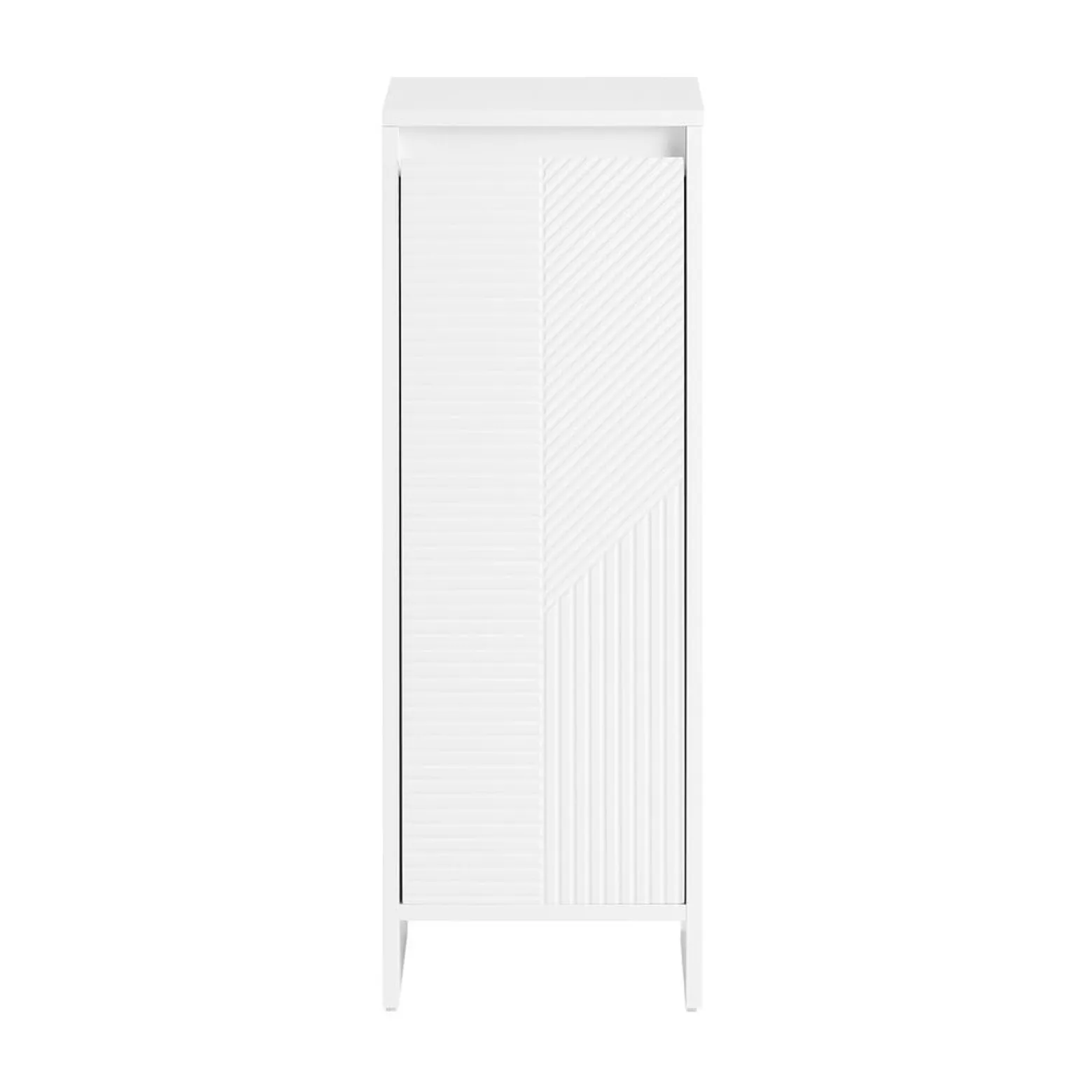 SoBuy Szafka łazienkowa z koszem na pranie Biały 30x30x87cm BZR154-W