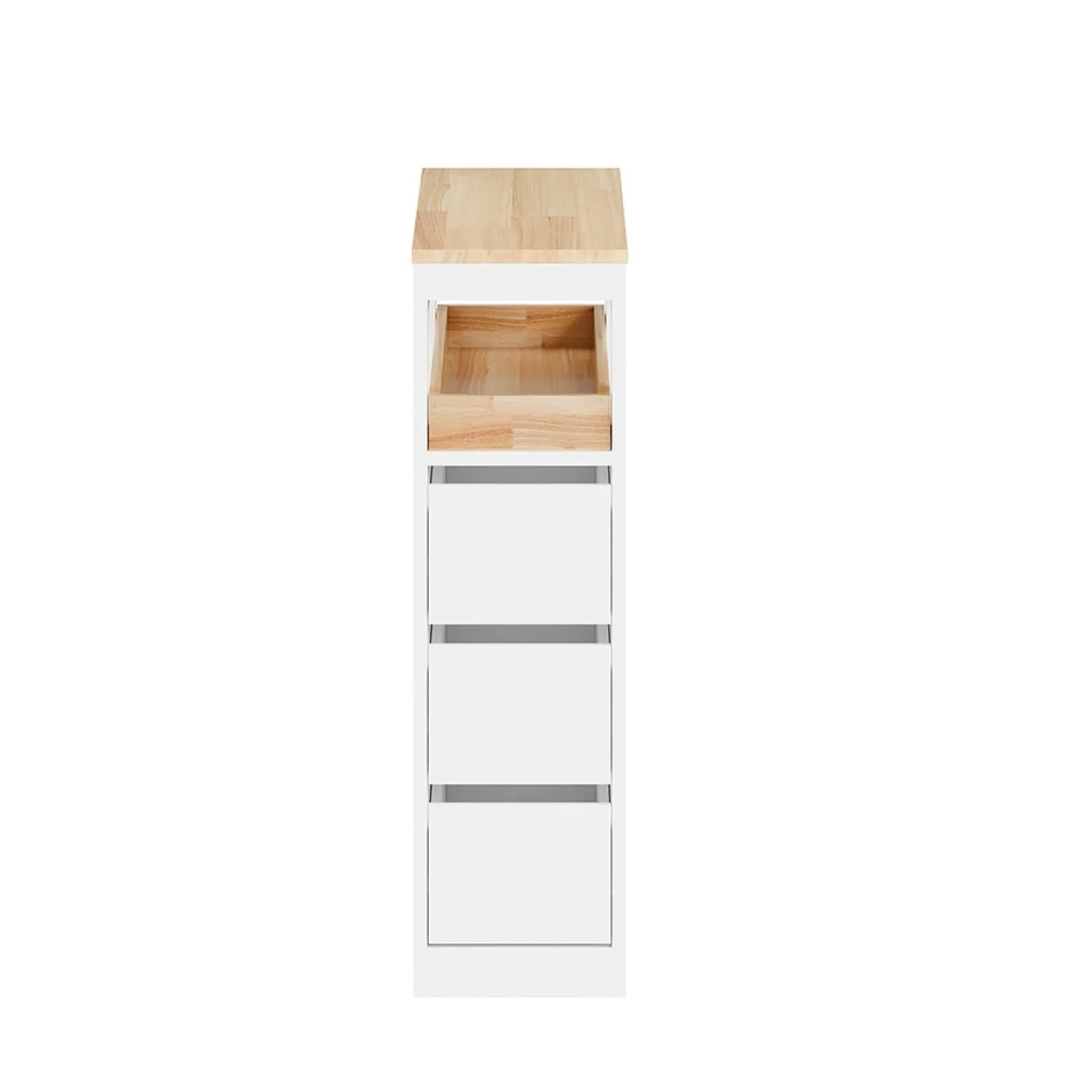 SoBuy Szafka łazienkowa z 3 szufladami Biały 23x65x82 cm BZR54-II-W
