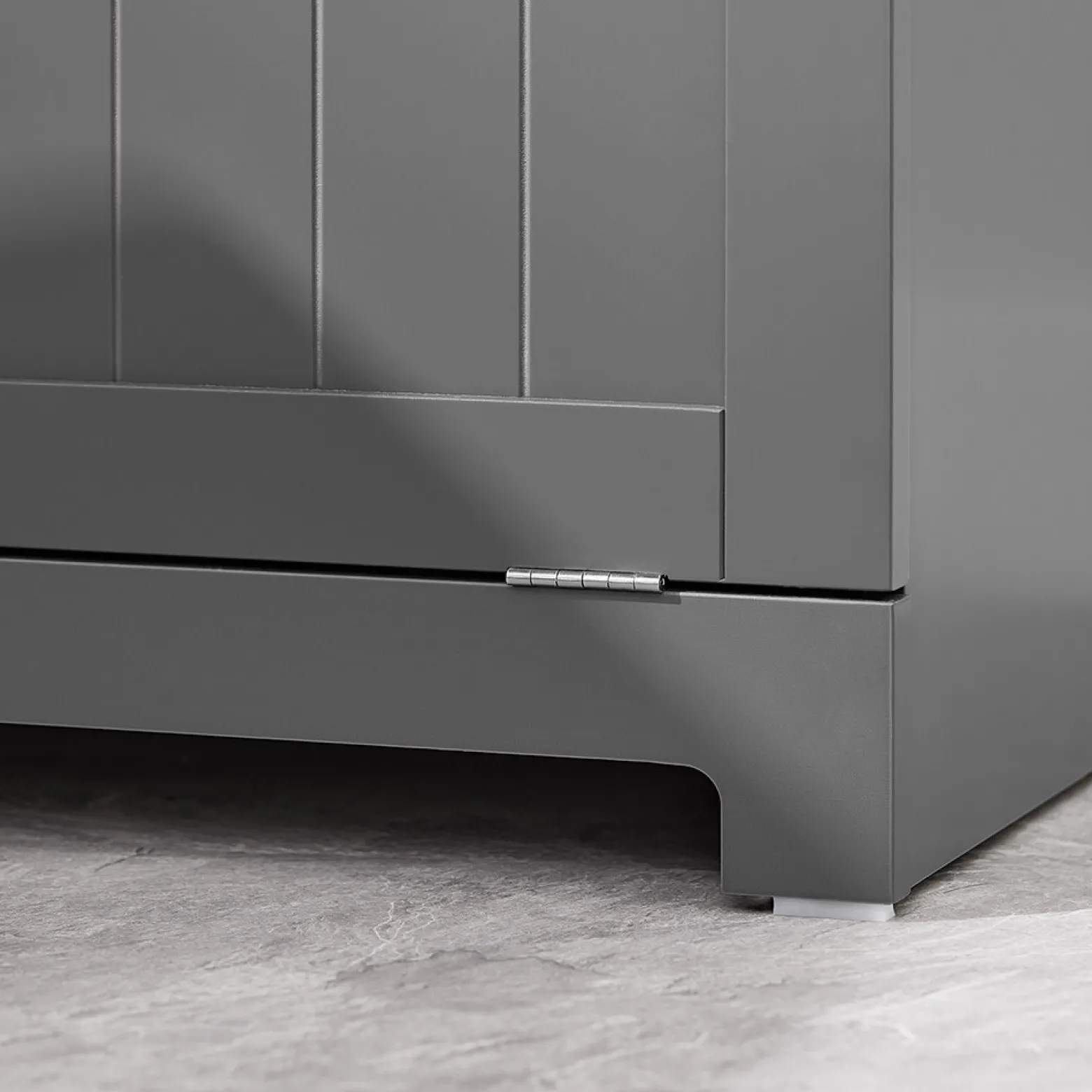 SoBuy Szafka łazienkowa z szufladami Ciemnoszary 78x38x90 BZR33-II-DG