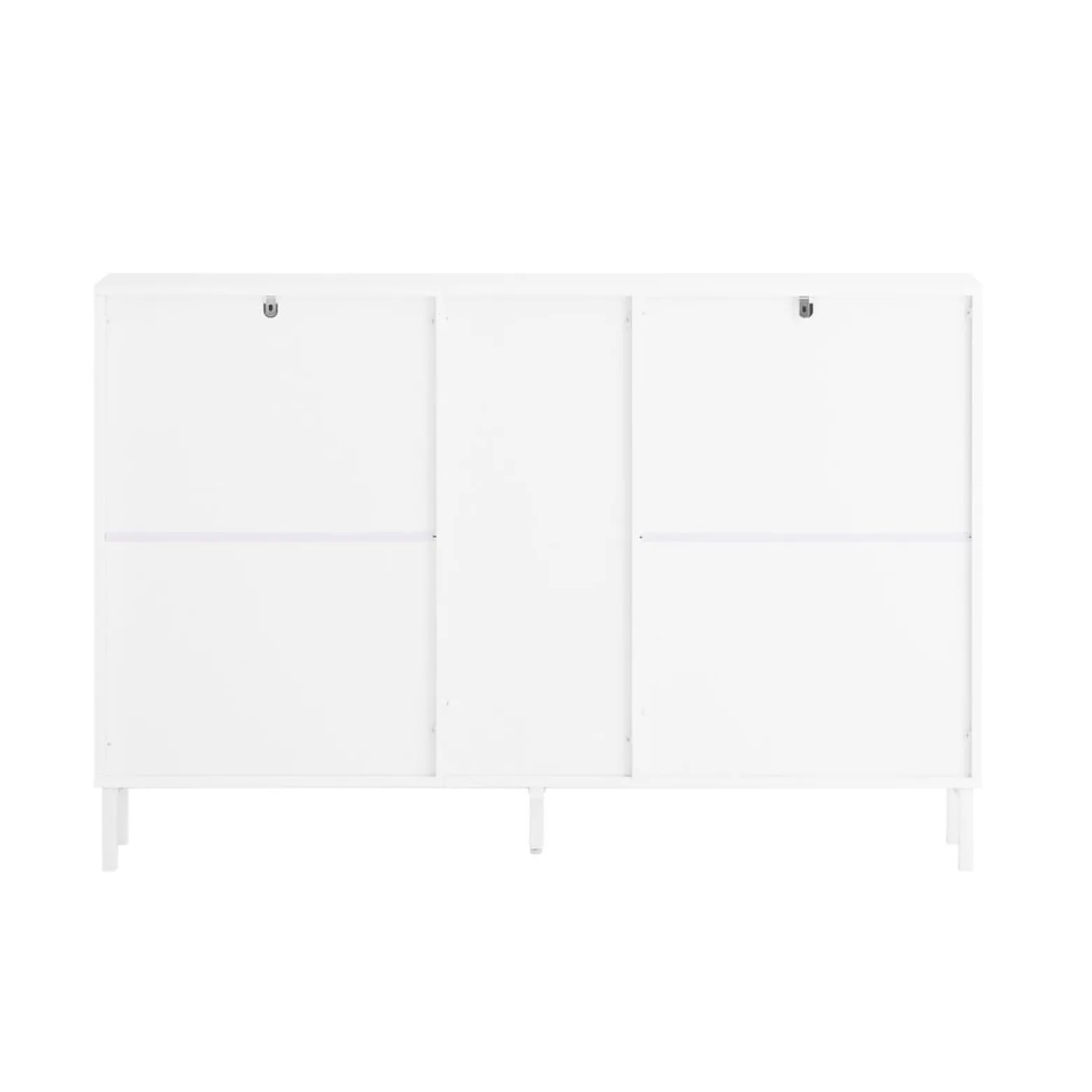 SoBuy Szafka na buty z czterema drzwiczkami 126x19x85.5cm FSR183-NW