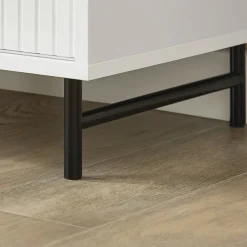 SoBuy Szafka na buty z dwoma drzwiami Biały 85x37x49cm FSR116-W