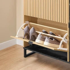 SoBuy Szafka na buty z dwoma drzwiczkami 90x24x88.5cm Nowoczesny FSR203-N
