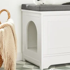 SoBuy Szafka na buty z jedną szufladą Biały 90x36x44cm FSR136-W