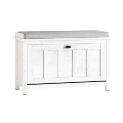 SoBuy Szafka na buty z jednymi drzwiami Biały 80x30x50cm FSR161-W