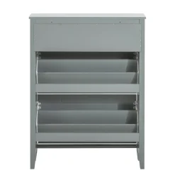SoBuy Szafka na buty z 1 szufladą Jasnoszary 80x25x108cm FSR89-HG