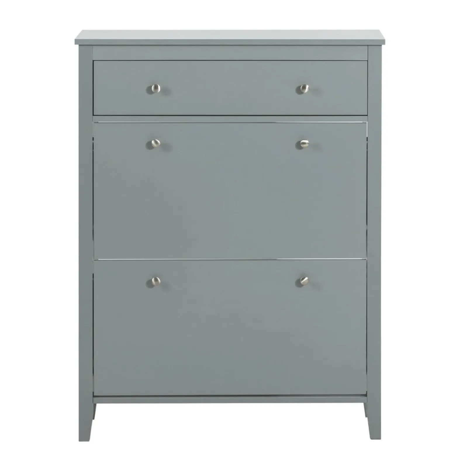 SoBuy Szafka na buty z 1 szufladą Jasnoszary 80x25x108cm FSR89-HG