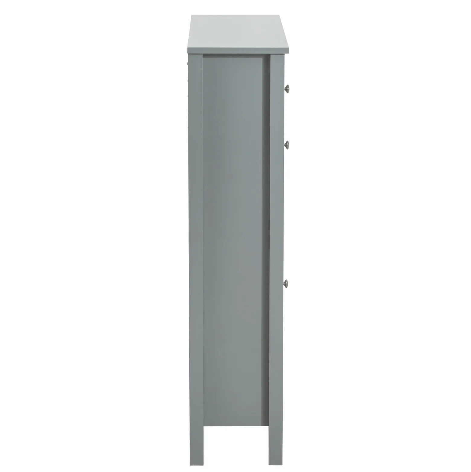 SoBuy Szafka na buty z 1 szufladą Jasnoszary 80x25x108cm FSR89-HG