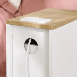 SoBuy Szafka nocna z jedną szufladą 35x20x60cm FBT111-E-WN