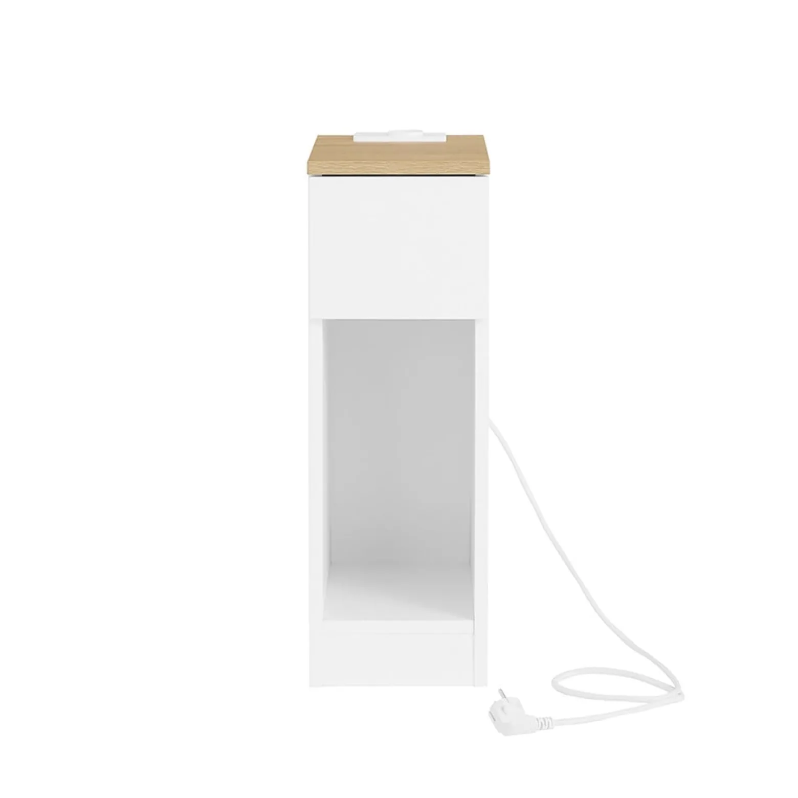 SoBuy Szafka nocna z jedną szufladą 35x20x60cm FBT111-E-WN