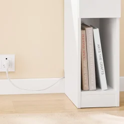 SoBuy Szafka nocna z jedną szufladą 35x20x60cm FBT111-E-WN