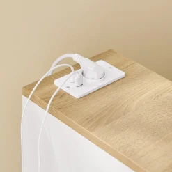 SoBuy Szafka nocna z jedną szufladą 35x20x60cm FBT111-E-WN