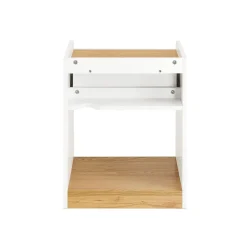 SoBuy Szafka nocna z jedną szufladą 45x40x55cm FBT128-WN