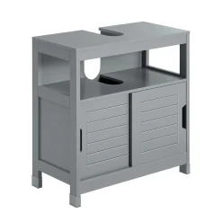 SoBuy Szafka pod umywalkę z dwoma drzwiczkami Szary 60x30x60cm FRG128-SG