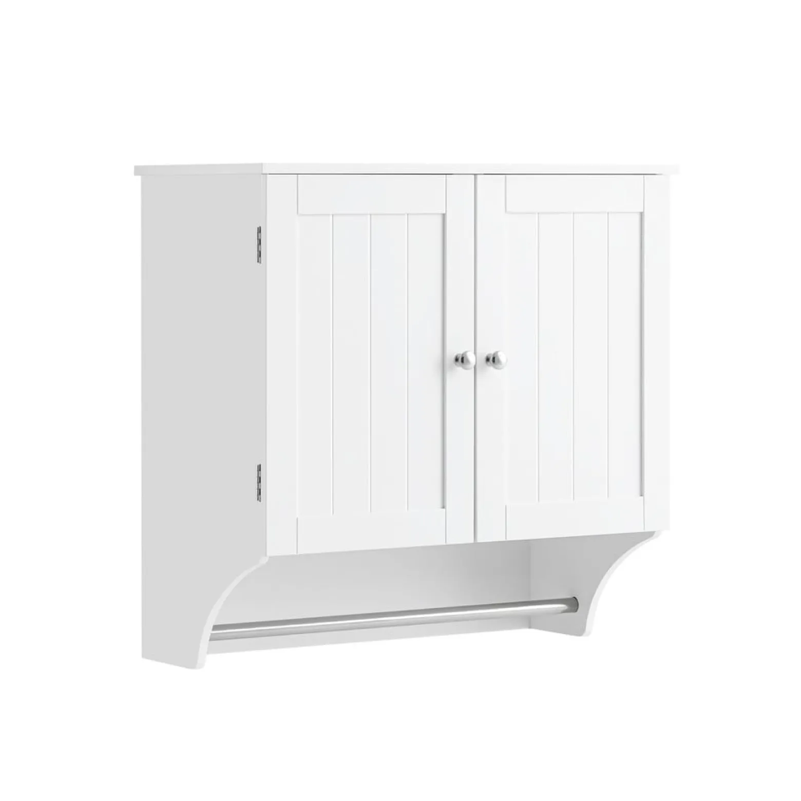 SoBuy Wisząca szafka z 2 drzwiami Biały 60x30x60cm Funkcjonalny BZR84-W