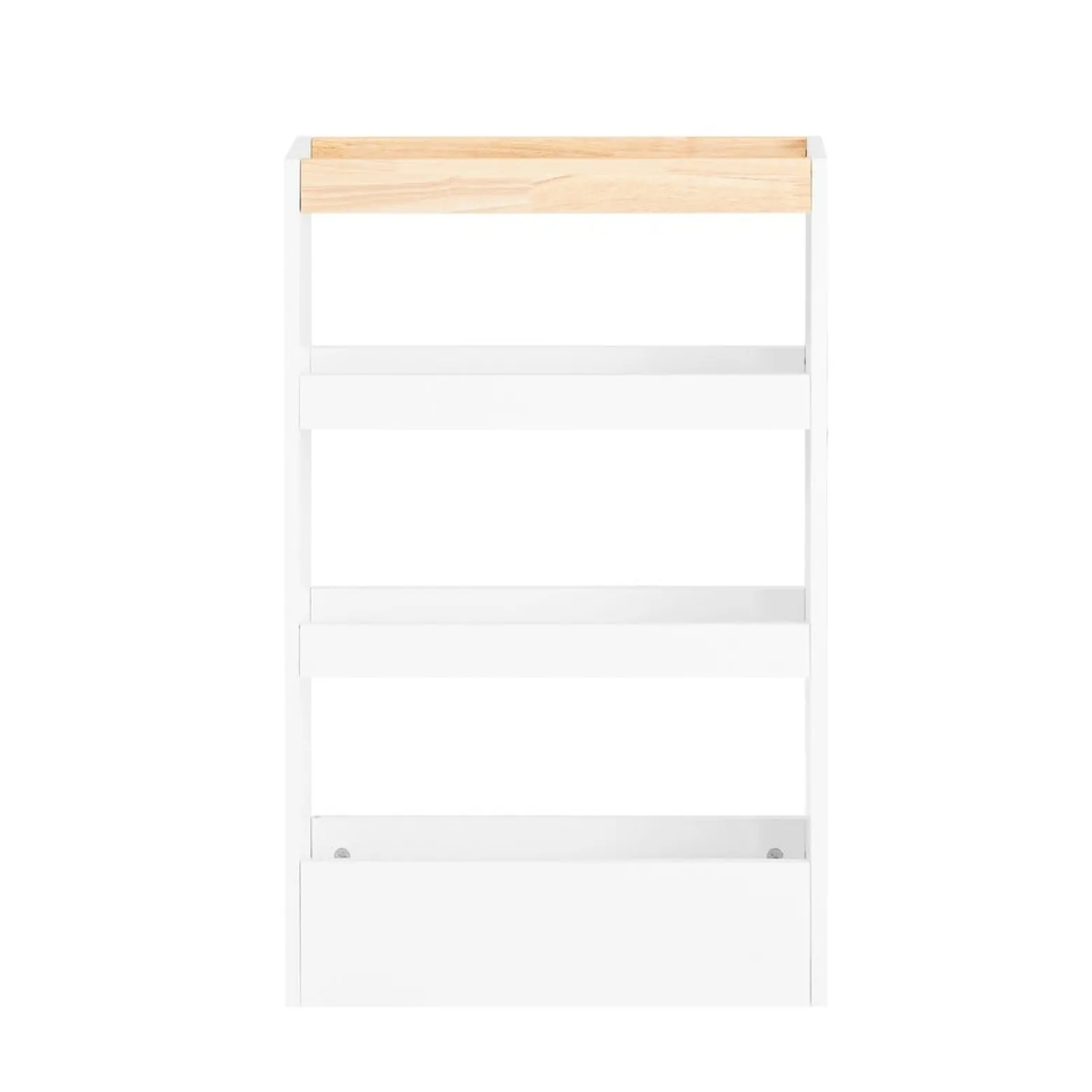 SoBuy Wózek kuchenny z 3 półkami Biały 50x14.5x80cm Nowoczesny NSR12-W