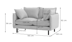 Sofa dwuosobowa Nimbus-Kronos 1
