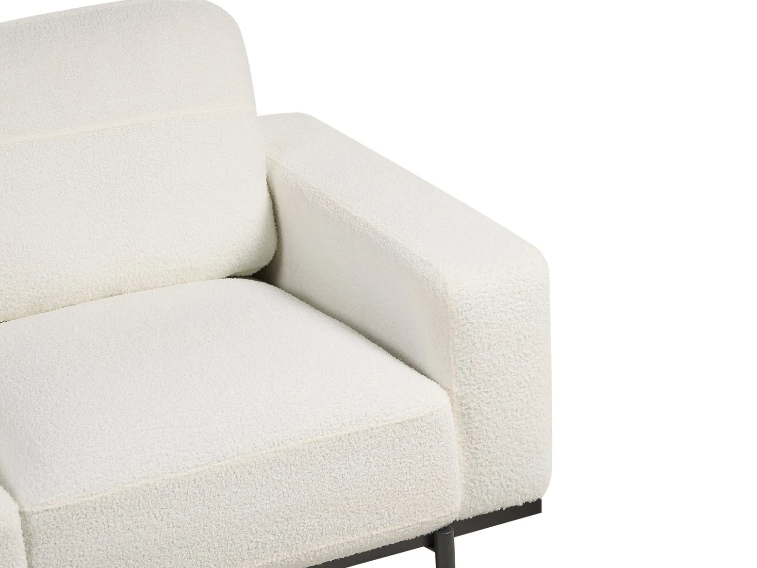 Sofa kanapa trzyosobowa boucle biała