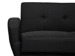 Sofa kanapa trzyosobowa rozkładana czarna
