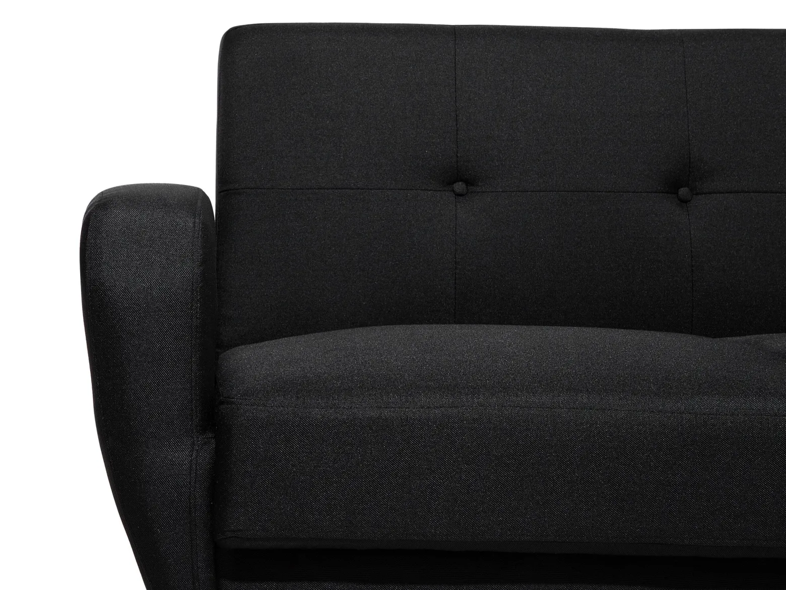 Sofa kanapa trzyosobowa rozkładana czarna