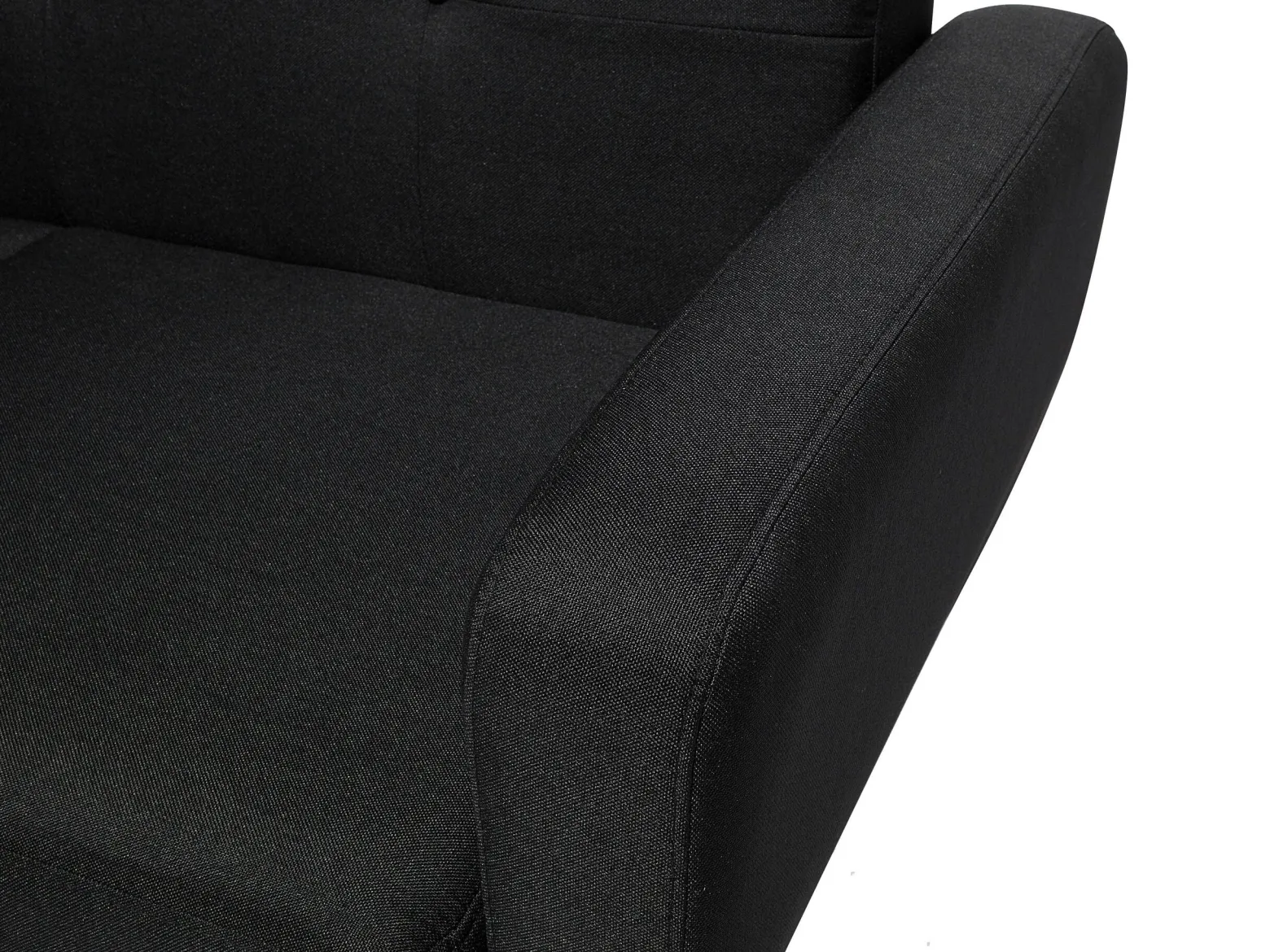 Sofa kanapa trzyosobowa rozkładana czarna