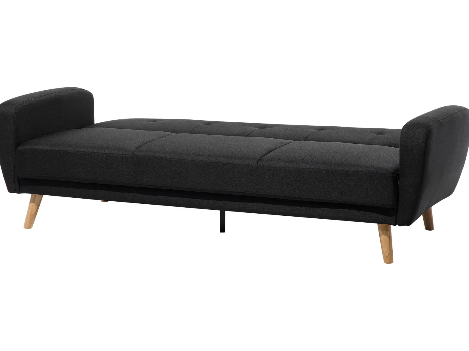 Sofa kanapa trzyosobowa rozkładana czarna