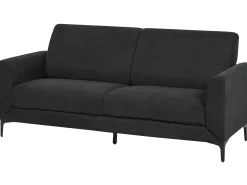 Sofa kanapa trzyosobowa tapicerowana czarna