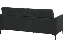 Sofa kanapa trzyosobowa tapicerowana czarna