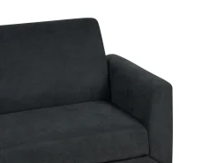 Sofa kanapa trzyosobowa tapicerowana czarna
