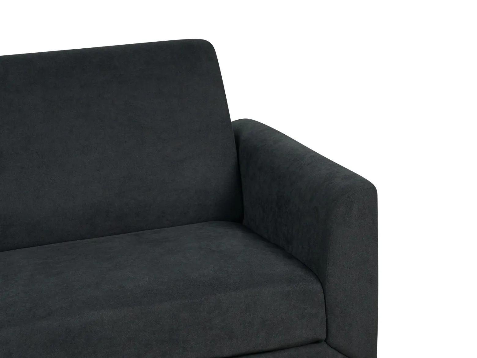 Sofa kanapa trzyosobowa tapicerowana czarna