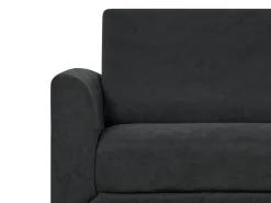 Sofa kanapa trzyosobowa tapicerowana czarna