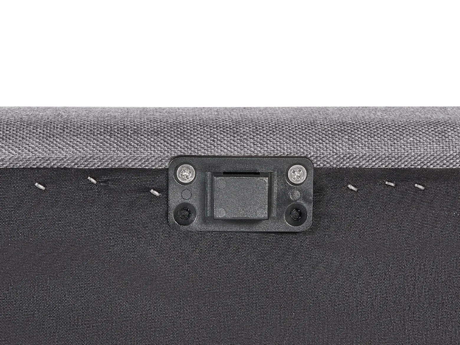 Sofa ogrodowa tapicerowana dla 3 osób szara