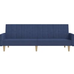 Sofa rozkładana Niebieski Tkanina vidaXL