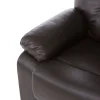 Sofa rozkładana z funkcją relaks brązowa
