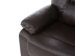 Sofa rozkładana z funkcją relaks brązowa