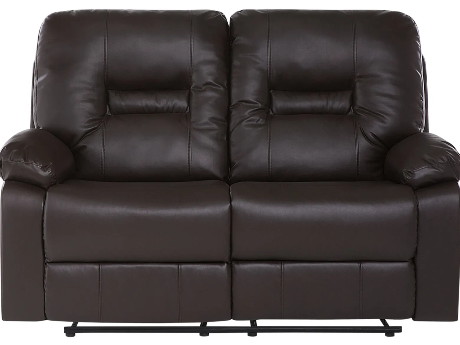 Sofa rozkładana z funkcją relaks brązowa