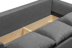 Sofa ze sprężynami bonell rozkładana Lugo PLUS Szara
