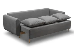 Sofa ze sprężynami bonell rozkładana Lugo PLUS Szara