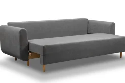 Sofa ze sprężynami bonell rozkładana Lugo PLUS Szara