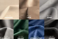 Sofa czteroosobowa, tkanina welurowa Bluvel, Złoty, Averro