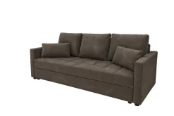 Sofa DOMINO rozkładana z funkcją spania Brązowy