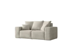 Sofa dwuosobowa ELLA, tkanina Noel, Jasnoszary