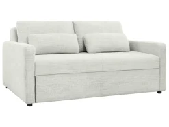Sofa dwuosobowa Luna rozkładana z pojemnikiem beżowa